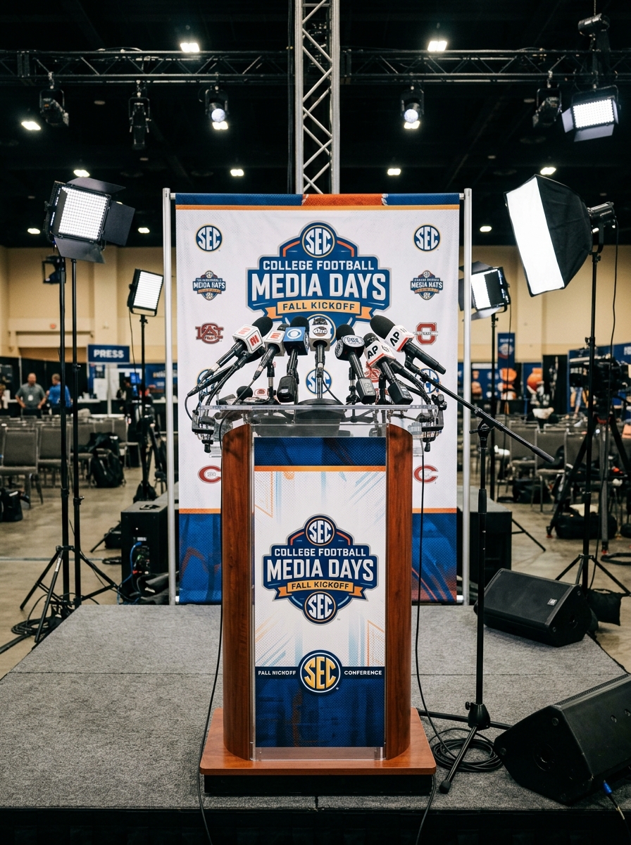 Podium at Big Ten Media Days